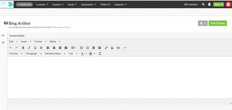 Odoo image and text block